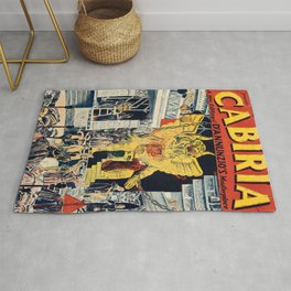 Cabiria vintage poster Area & Throw Rug