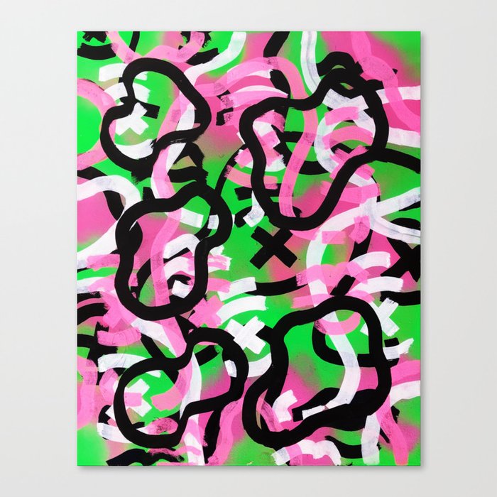 Rhythm in the Neon Forest Canvas Print