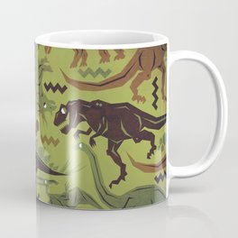 Camouflage Dinosaur Geometric Pattern Coffee Mug
