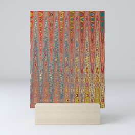 Surrealistic Zigzag Pattern  Mini Art Print