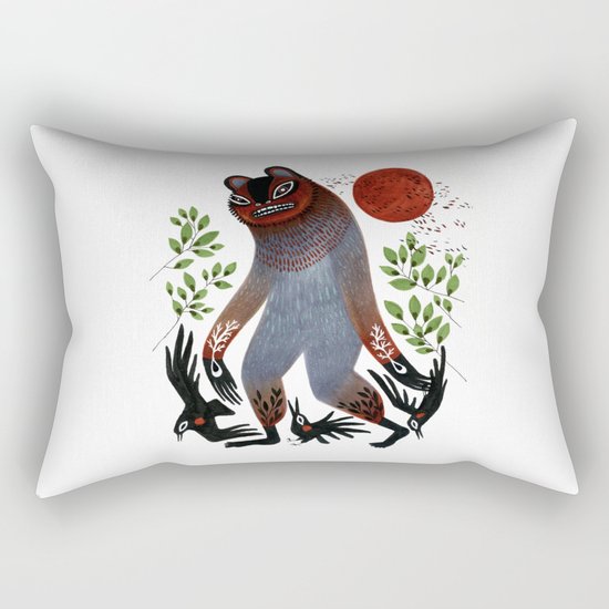 Walking With The Devil Rectangular Pillow