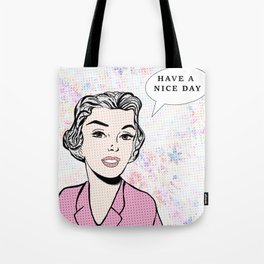 Woman in retro style - series 1a Tote Bag