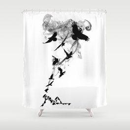Crows Shower Curtain