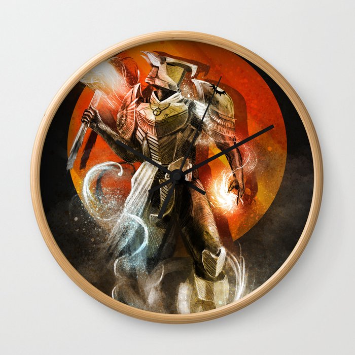 Destiny 2 inspired titan fan art design Wall Clock