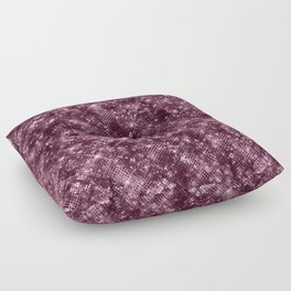 Burgundy Sparkly Glitter Floor Pillow