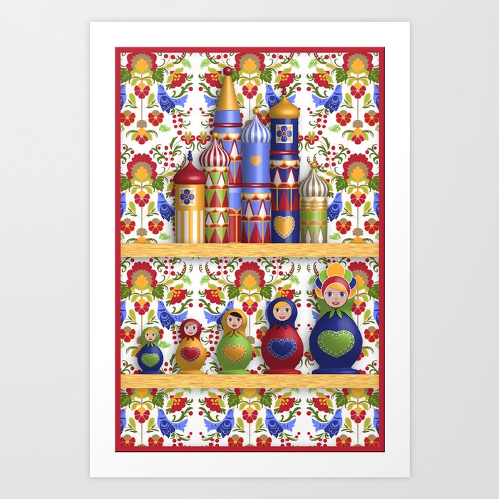 Matryoshka Art Print by Vannina | Society6