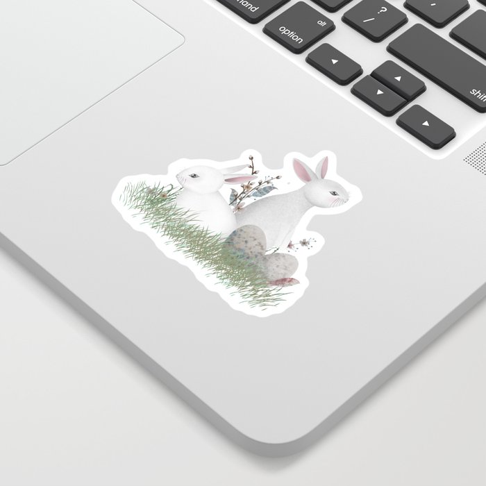 Easter Bunnies Sticker