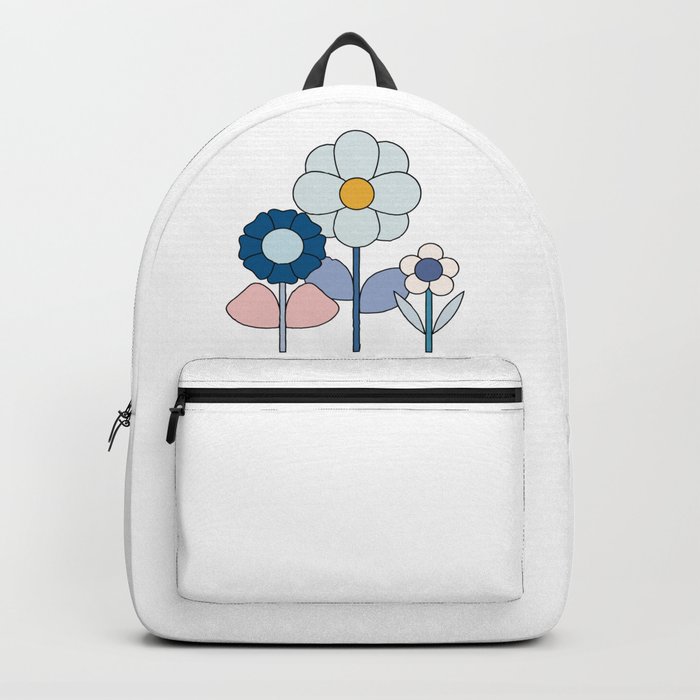 BLUE Flowers Backpack