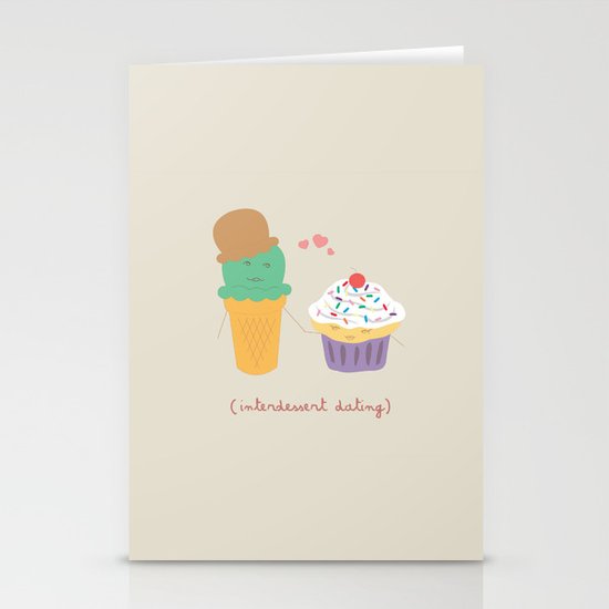 Inter-Dessert Dating Stationery Cards