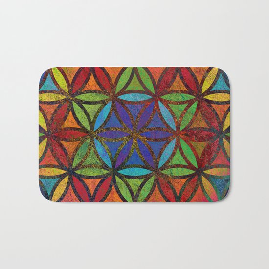 The Flower of Life (Sacred Geometry) 3 Bath Mat