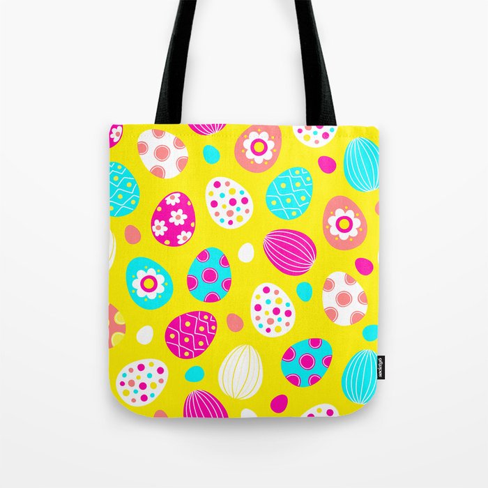 Easter Egg Party Pattern Tote Bag