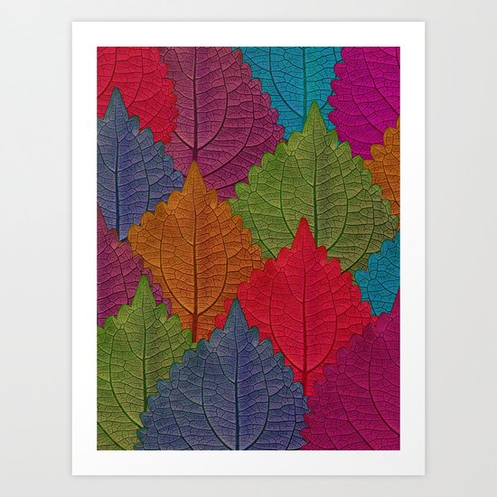 Leaves Forest Art Print