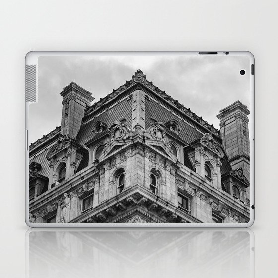 Beautiful Architecture of New York City | Black and White Travel Photography in NYC Laptop & iPad Skin