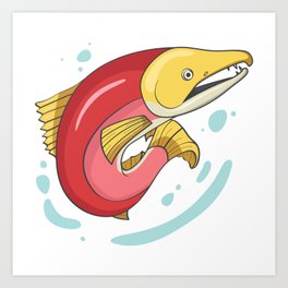 Salmon Sockeye Fish Art Print