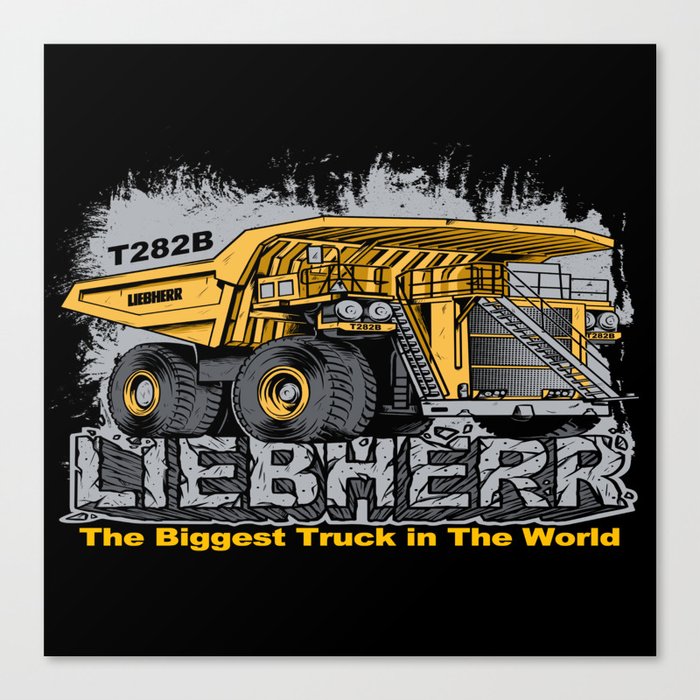 Truck Liebherr T282B Canvas Print