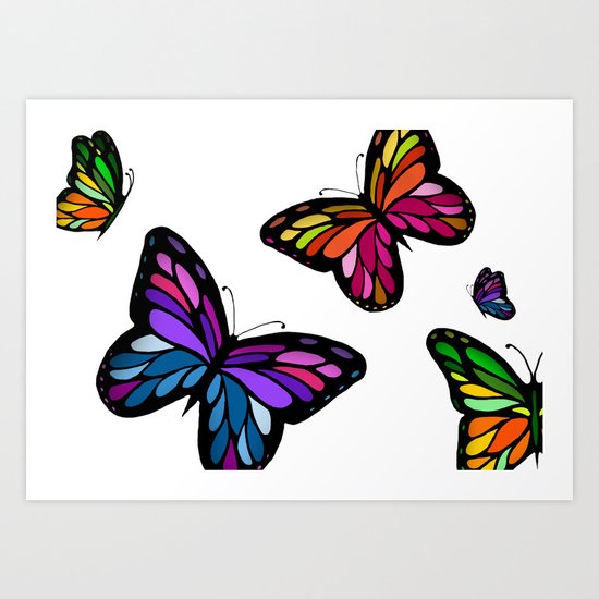 Butterflies Art Print