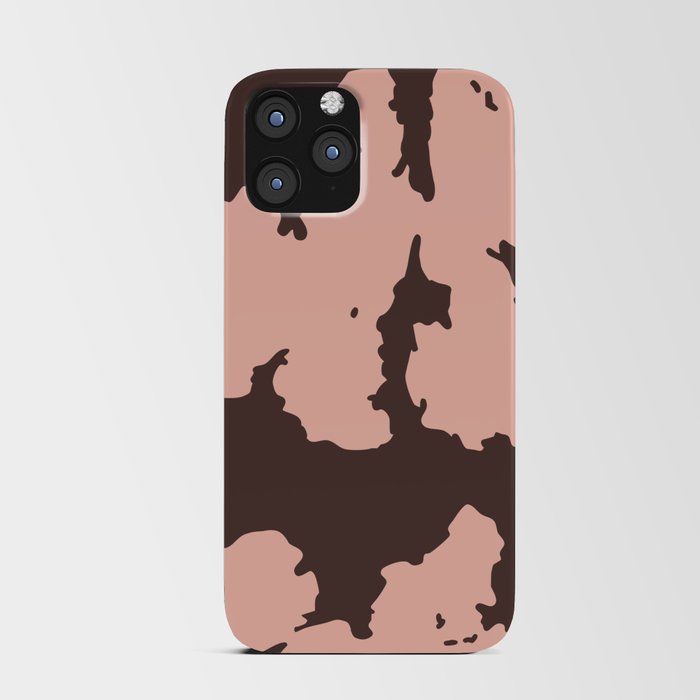 70s Howdy Cowhide in Pink and Brown iPhone Card Case