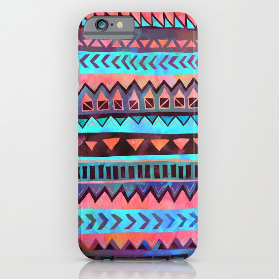 PATTERN {Tribal Stripe- Aqua} iPhone & iPod Case