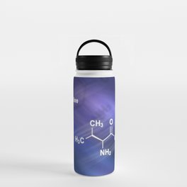 Valine (l-valine, Val, V) amino acid, chemical structure Water Bottle
