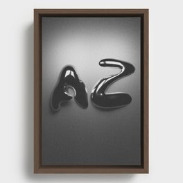 A to Z Framed Canvas