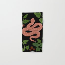 Snake Charm in Charcoal Rose Hand & Bath Towel