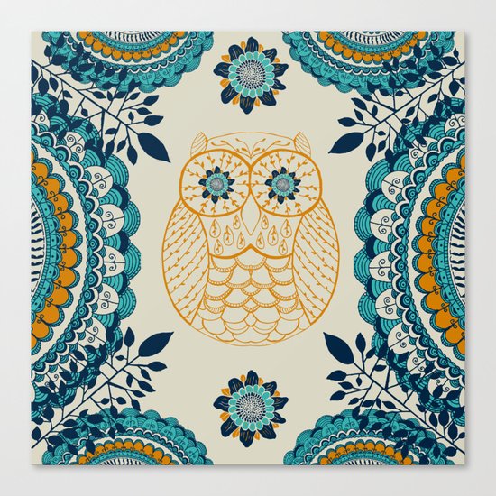 BOHO Owl Canvas Print
