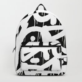 Graffiti Texture Backpack | Drips, Pop Art, Sketch, Lettering, Typography, Urban, Texture, Stencil, Calligraphy, Black And White 