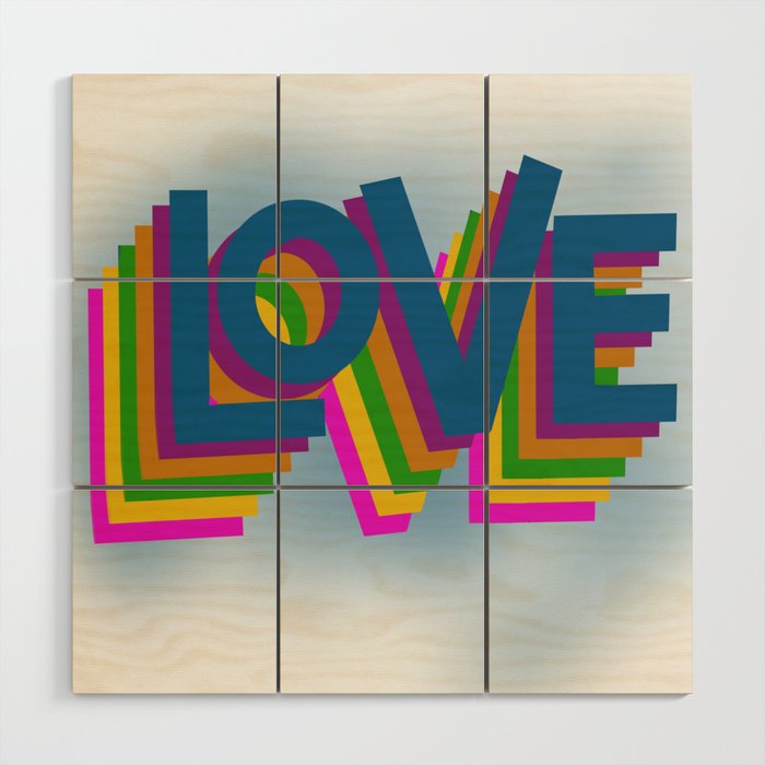 Love infinity Wood Wall Art
