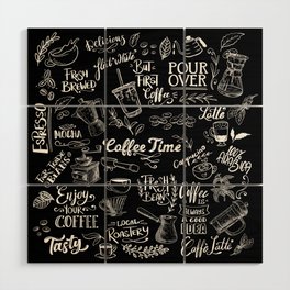 Coffee Madness Wood Wall Art