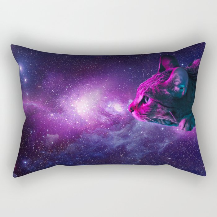 SpaceCat Rectangular Pillow