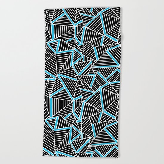 Ab 2 Repeat Blue Beach Towel