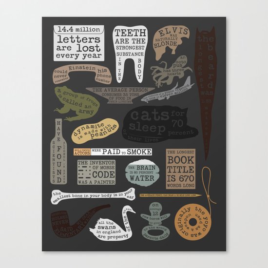 22 Facts - Useful Facts Canvas Print