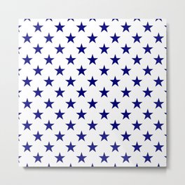 Stars Texture (Navy Blue & White) Metal Print | Fashion, Star, Geometry, Style, Pattern, Graphicdesign, Starry, Background, Textures, Navyblue White 