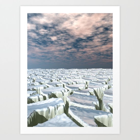 Fragmented Landscape Art Print