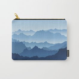 No Boundaries Carry-All Pouch | Hills, Graphicdesign, Nature, Blue, Digital, Valley, Landscape, Mountain Range, Illustration, Mountain 