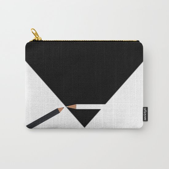 black and white Carry-All Pouch