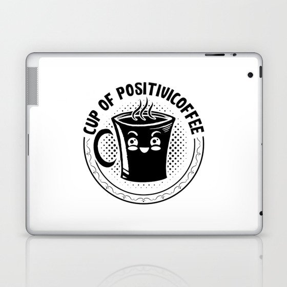 Mental Health Cup Of Positivicoffee Anxiety Anxie Laptop & iPad Skin