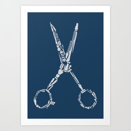 Barber Scissors Art Print