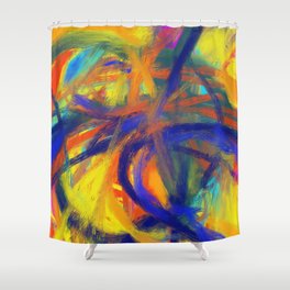 Expressionist Painting. Abstract 110. Shower Curtain