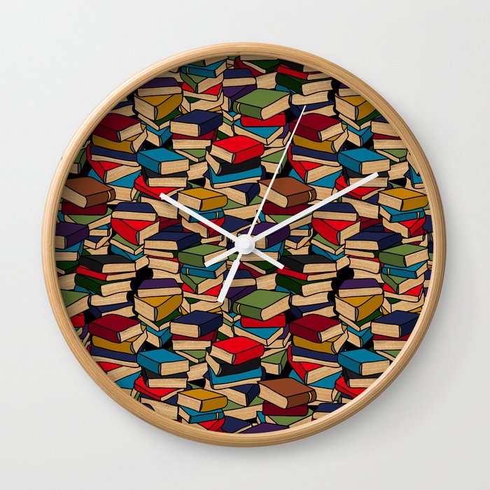 The Book Collector Wall Clock