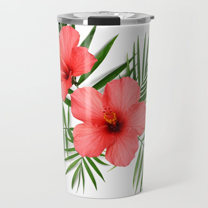 Tropical floral composition Travel Mug