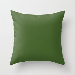 Obscure Olive Throw Pillow