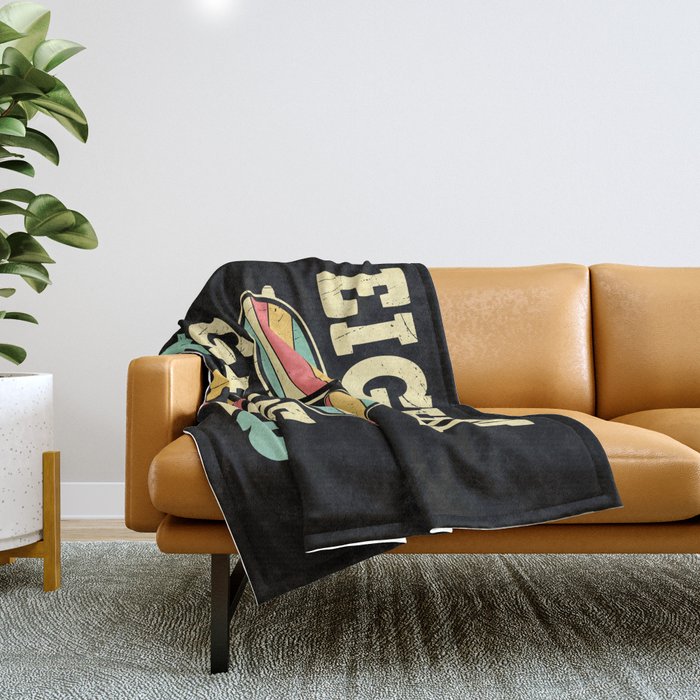 Eighth Grade Vibes Retro Sunglasses Throw Blanket