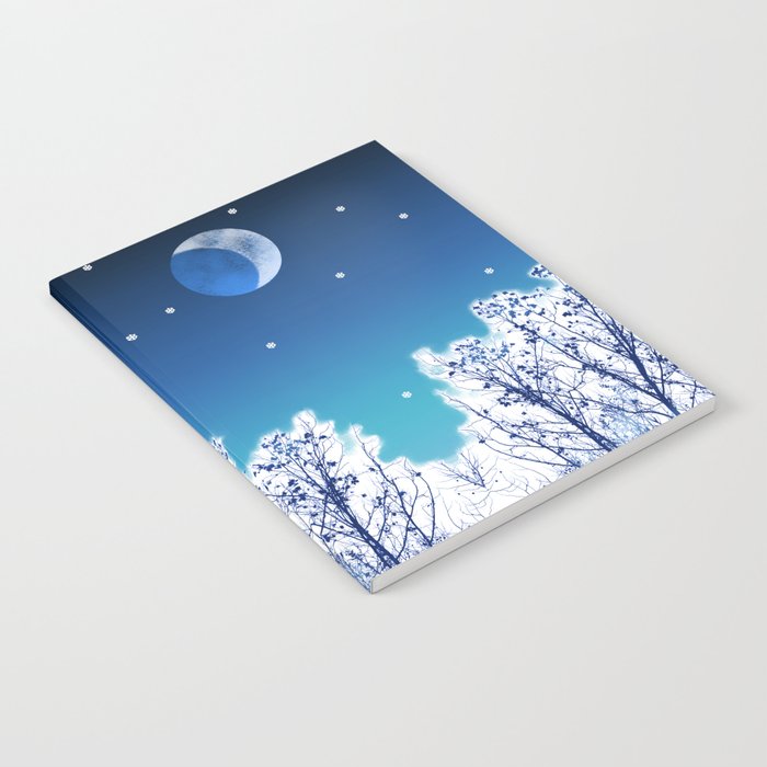 White Woods Snow Notebook