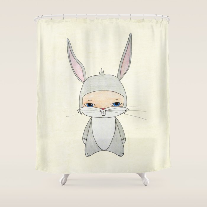 A Boy Bugs Bunny Shower Curtain By Christophechiozzi Society6 A Boy Bugs Bunny Shower Curtain