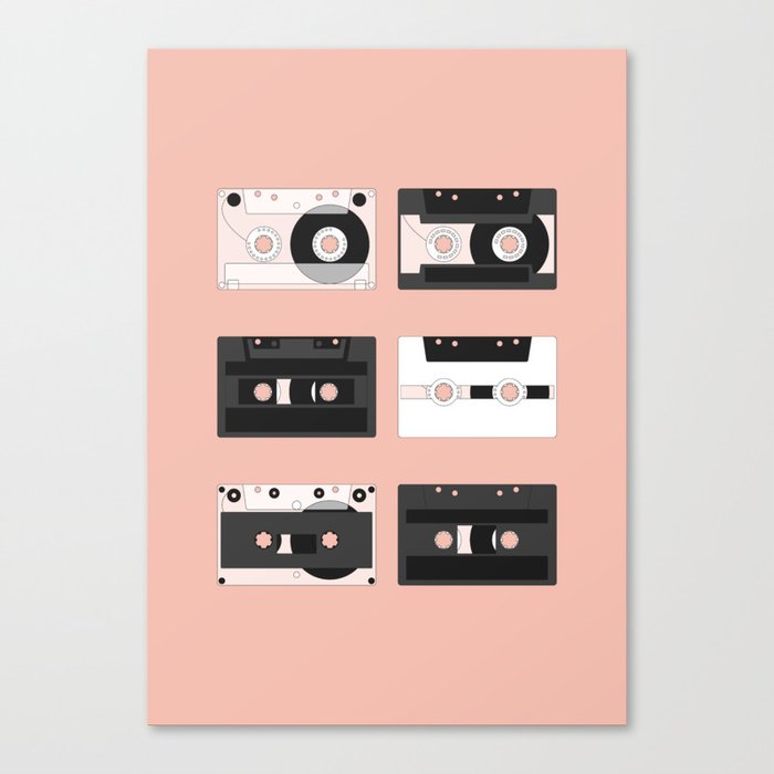 Cassette Pattern #3 Canvas Print