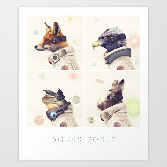 Star Team - Squad Goals Art Print