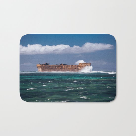 Brown rock valley Bath Mat