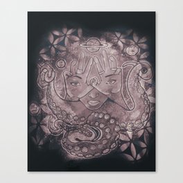 Trippy octopus Canvas Print