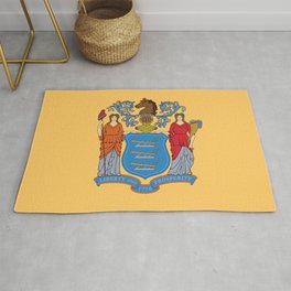 New Jersey State Flag Rug